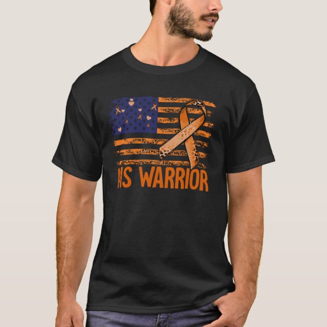 Multiple Sclerosis Awareness MS Warrior T-Shirt (Front)