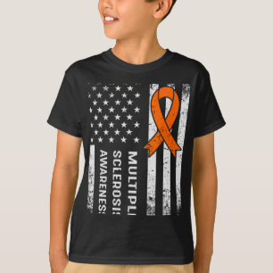 Multiple Sclerosis Awareness Orange Ribbon 2  T-Shirt
