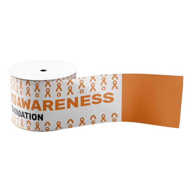 Multiple Sclerosis Awareness Patten Ribbon Grosgrain Ribbon (Spool)