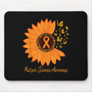 Multiple Sclerosis Awareness Ribbon Flower Ms Butt Mouse Mat