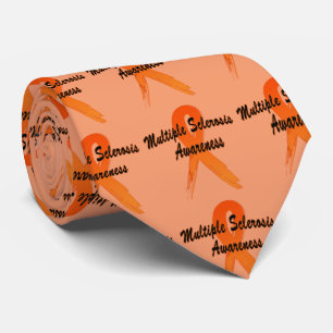 Multiple Sclerosis Awareness Ribbon of Hope Tie