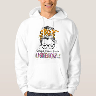Multiple Sclerosis Awareness Ribbon Support Gifts Hoodie