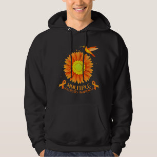 Multiple Sclerosis Awareness Sunflower Hummingbird Hoodie