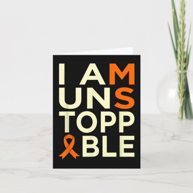 Multiple Sclerosis Awareness Support Graphic  Card (Front)