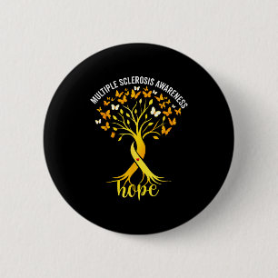 Multiple sclerosis awareness tree hope ms survivor 6 cm round badge