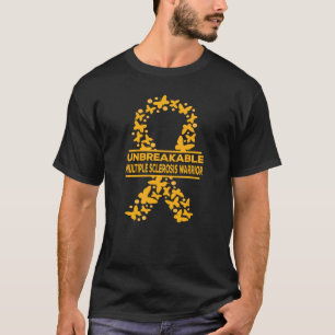 Multiple Sclerosis Awareness Unbreakable MS Warrio T-Shirt