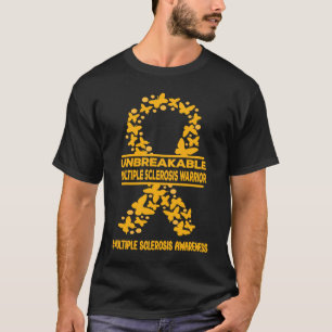 Multiple Sclerosis Awareness Unbreakable MS Warrio T-Shirt