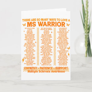 Multiple Sclerosis Awareness Ways To Love A Ms War Card