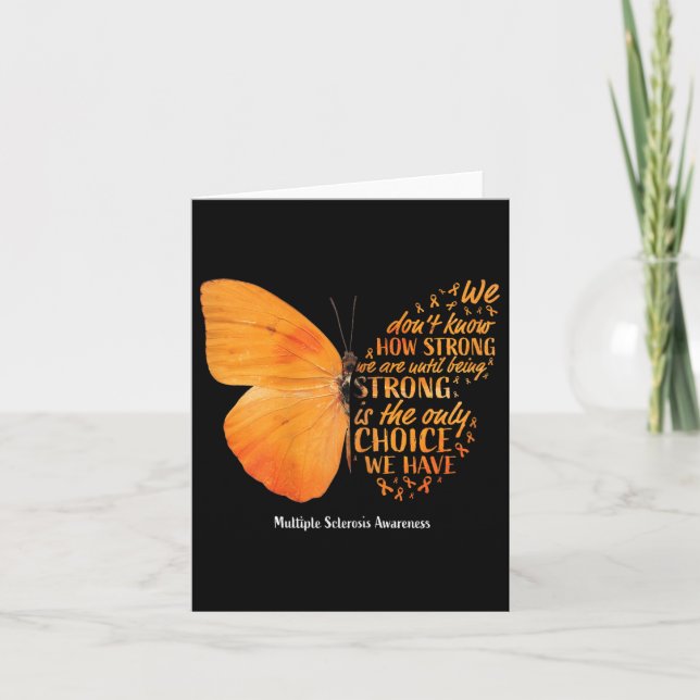 Multiple Sclerosis Awareness Women Mom Cute Butter Card (Front)