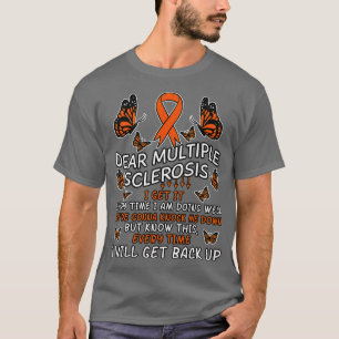 Multiple Sclerosis Butterfly Ribbon World MS Day T-Shirt