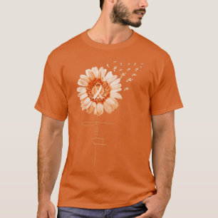 Multiple Sclerosis Faith MS Awareness Sunflower T-Shirt