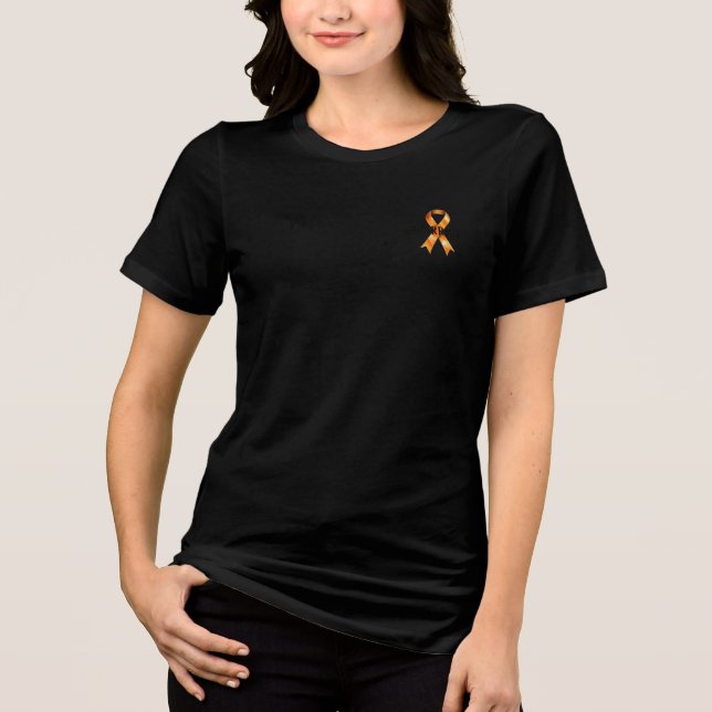 Multiple Sclerosis fighter Awareness, MS warrior,  Tri-Blend Shirt (Front)