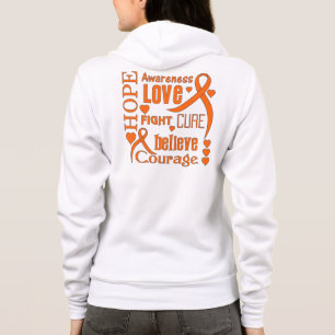 Multiple Sclerosis Hope Words Collage Hoodie