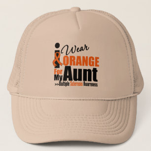 Multiple Sclerosis I Wear Orange For My Aunt Trucker Hat