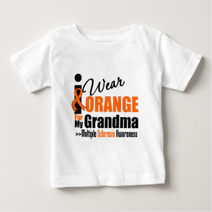 Multiple Sclerosis I Wear Orange For My Grandma Baby T-Shirt