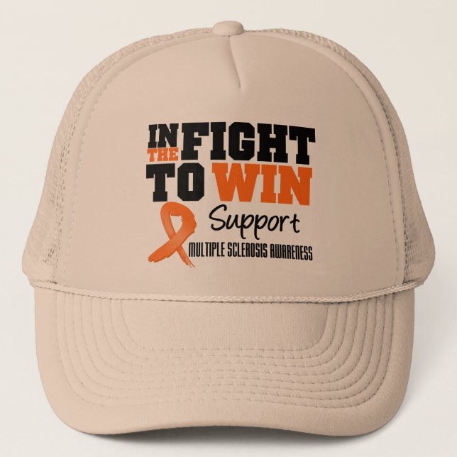 Multiple Sclerosis In The Fight To Win Trucker Hat (Front)