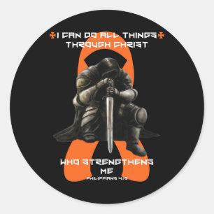 Multiple Sclerosis Men Gifts Husband Ms Awareness  Classic Round Sticker