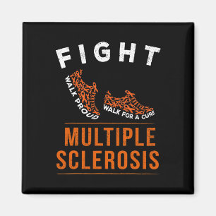 Multiple Sclerosis Ms Awareness Warrior Ribbon 1 Magnet