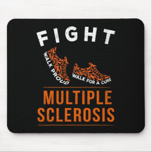 Multiple Sclerosis Ms Awareness Warrior Ribbon 1  Mouse Mat