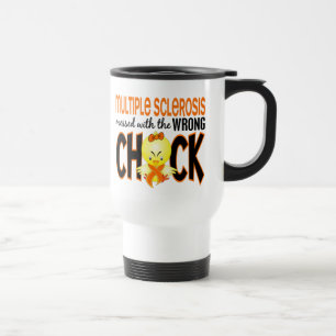 Multiple Sclerosis MS Messed With The Wrong Chick Travel Mug