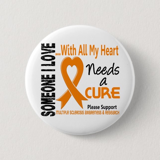 Multiple Sclerosis Needs A Cure 3 6 Cm Round Badge (Front)