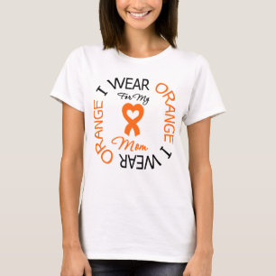 Multiple Sclerosis Orange Ribbon Mum T-Shirt