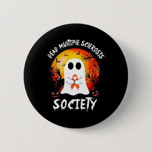 Multiple Sclerosis Society Boo Ms Ribbon Halloween 6 Cm Round Badge