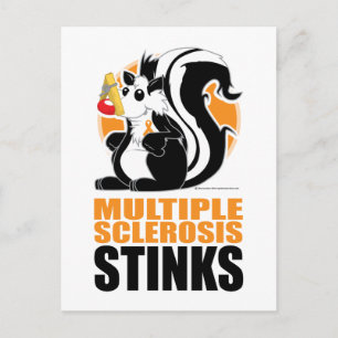 Multiple Sclerosis Stinks Postcard
