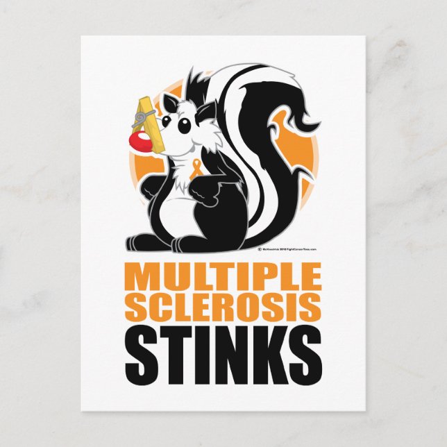 Multiple Sclerosis Stinks Postcard (Front)