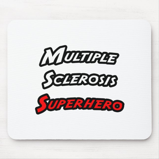 Multiple Sclerosis Superhero Mouse Mat (Front)