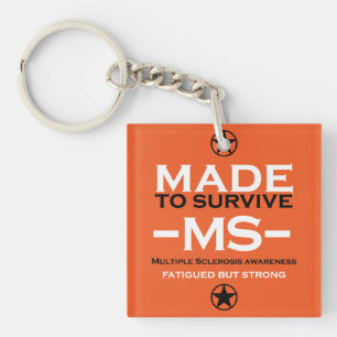 multiple sclerosis Survivor Support Awareness Key Ring