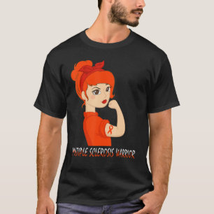 Multiple Sclerosis Warrior Awareness Women Support T-Shirt