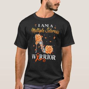 Multiple Sclerosis Warrior  Diamond High Heel Flow T-Shirt