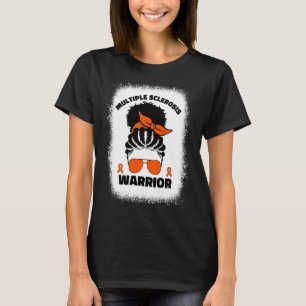 Multiple Sclerosis Warrior For Afro Black Women Ms T-Shirt