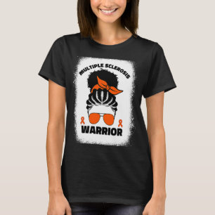 Multiple Sclerosis Warrior For Afro Black Women Ms T-Shirt