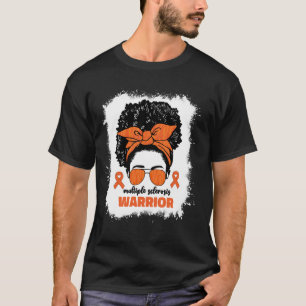 Multiple Sclerosis Warrior For Afro Black Women Ms T-Shirt