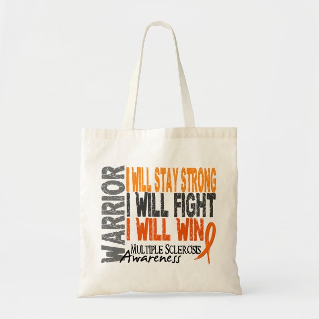 Multiple Sclerosis Warrior Tote Bag (Front)