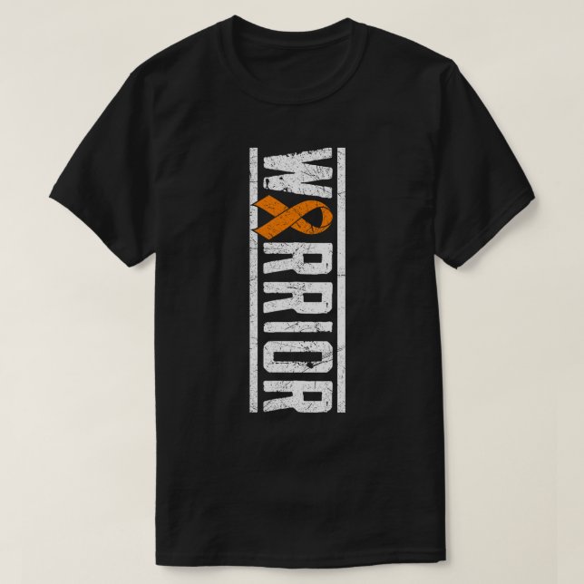 Multiple Sclerosis Warrior - Vertical MS Awareness T-Shirt (Design Front)