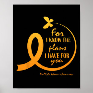 Multiple Sclerosis Women Mum Christian Bible  Poster