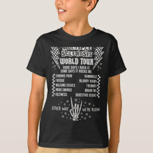 Multiple sclerosis world tour rock and roll T-Shirt