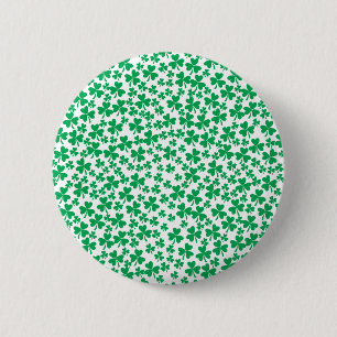 Multiple Shamrocks 6 Cm Round Badge
