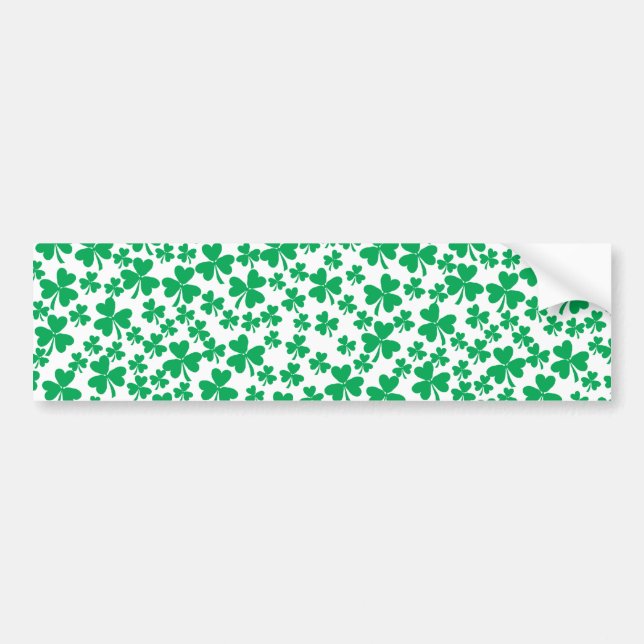 Multiple Shamrocks Bumper Sticker (Front)