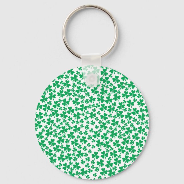 Multiple Shamrocks Key Ring (Front)