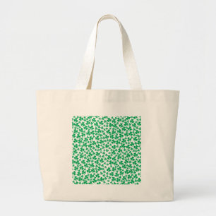 Multiple Shamrocks Large Tote Bag