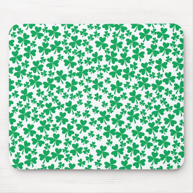 Multiple Shamrocks Mouse Mat (Front)