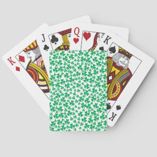 Multiple Shamrocks Playing Cards