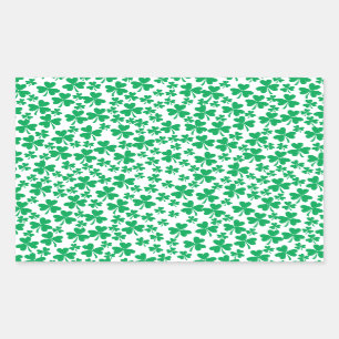 Multiple Shamrocks Rectangular Sticker