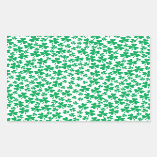 Multiple Shamrocks Rectangular Sticker