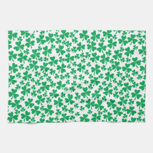 Multiple Shamrocks Tea Towel