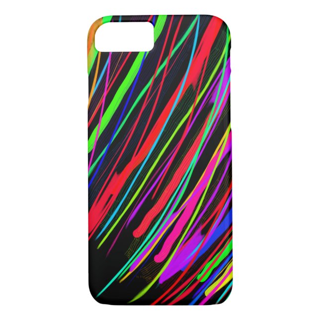 multiple striped Stratos colours iPhone wallet cas Case-Mate iPhone Case (Back)
